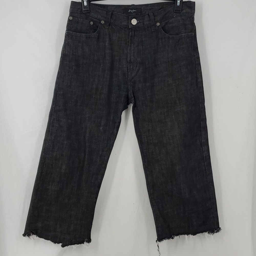 Sean John Denim Long Shorts Black Men's 34